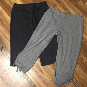 Lot of 2 workout yoga Capri
